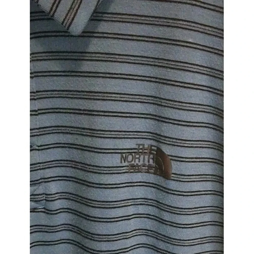 North Face Mens 2XL Flashdry Golf Polo Shirt Short Sleeve XXL Bluish Green Black